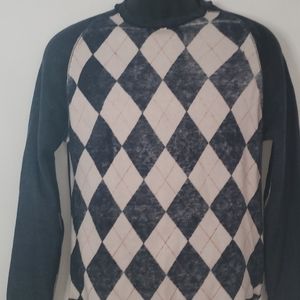 David Button Argyle sweater